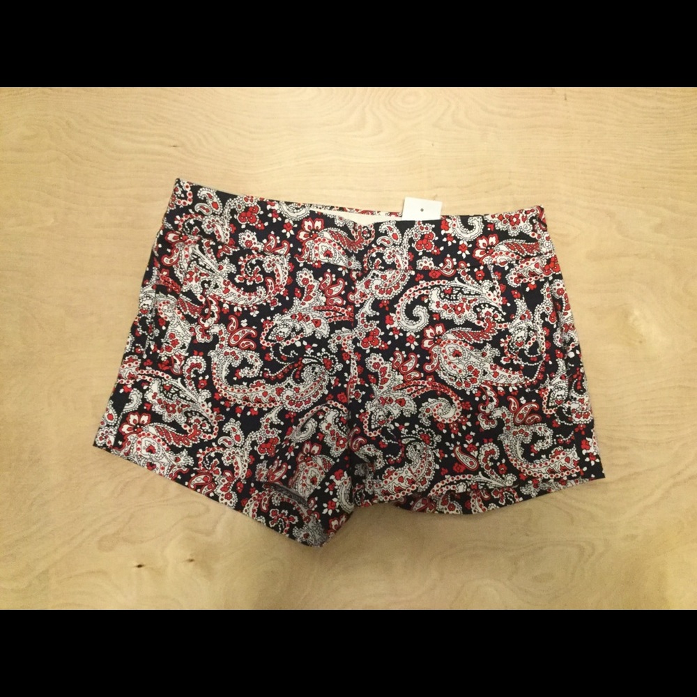 J CREW CHINO CITY SHORTS SIZE 4